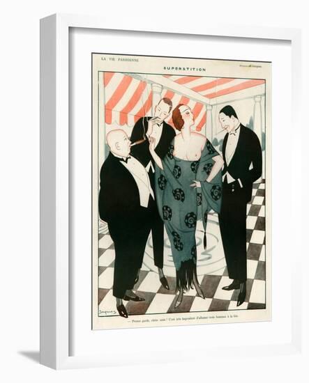 1920s France La Vie Parisienne Magazine Plate-null-Framed Giclee Print