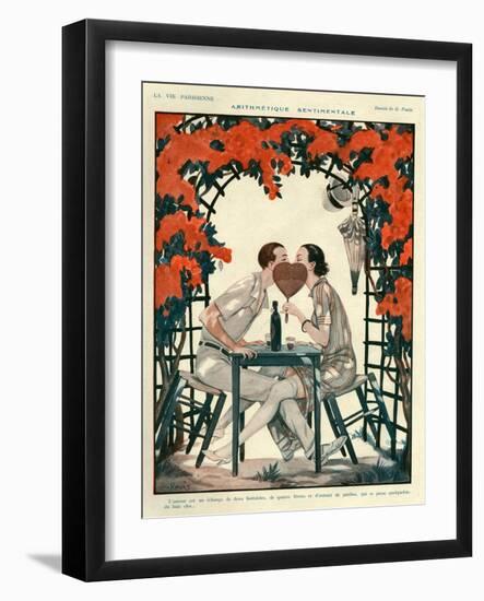 1920s France La Vie Parisienne Magazine Plate-null-Framed Giclee Print