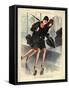 1920s France La Vie Parisienne Magazine Plate-null-Framed Stretched Canvas