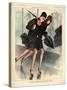 1920s France La Vie Parisienne Magazine Plate-null-Stretched Canvas