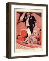 1920s France La Vie Parisienne Magazine Plate-null-Framed Giclee Print