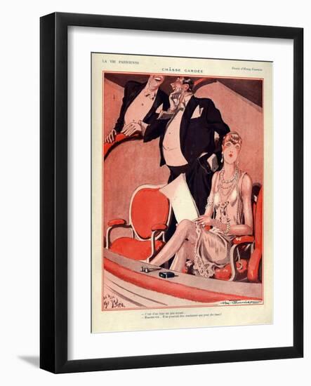 1920s France La Vie Parisienne Magazine Plate-null-Framed Giclee Print