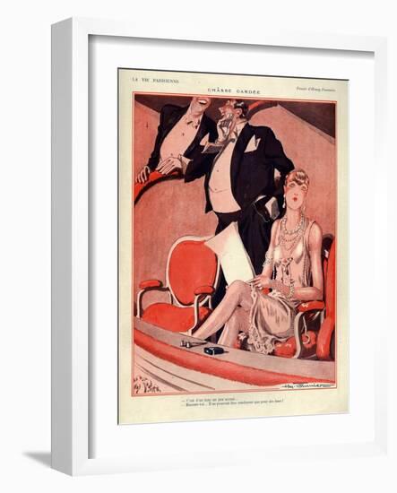 1920s France La Vie Parisienne Magazine Plate-null-Framed Giclee Print