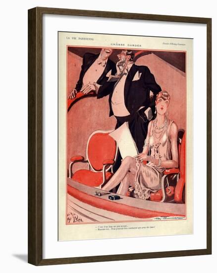 1920s France La Vie Parisienne Magazine Plate-null-Framed Giclee Print