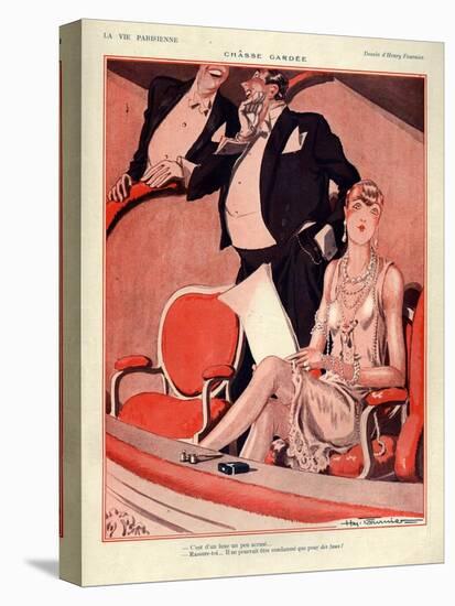 1920s France La Vie Parisienne Magazine Plate-null-Stretched Canvas