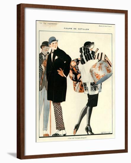 1920s France La Vie Parisienne Magazine Plate-null-Framed Giclee Print