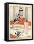 1920s France La Vie Parisienne Magazine Plate-null-Framed Stretched Canvas