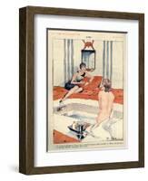 1920s France La Vie Parisienne Magazine Plate-null-Framed Giclee Print