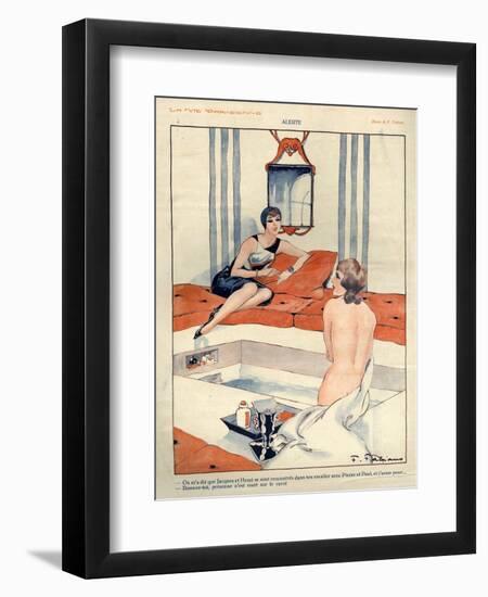 1920s France La Vie Parisienne Magazine Plate-null-Framed Giclee Print