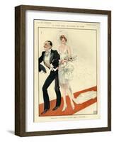 1920s France La Vie Parisienne Magazine Plate-null-Framed Giclee Print