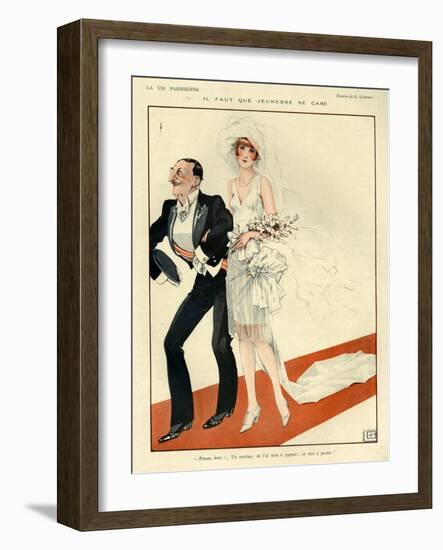 1920s France La Vie Parisienne Magazine Plate-null-Framed Giclee Print