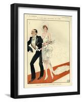 1920s France La Vie Parisienne Magazine Plate-null-Framed Giclee Print