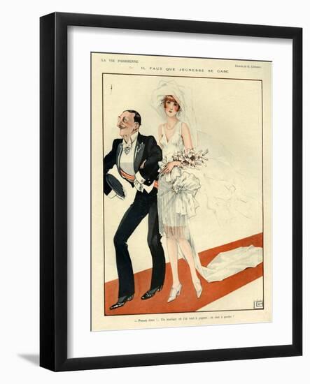 1920s France La Vie Parisienne Magazine Plate-null-Framed Giclee Print