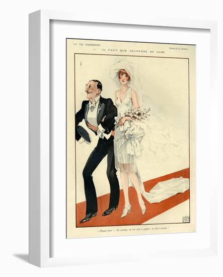 1920s France La Vie Parisienne Magazine Plate-null-Framed Giclee Print