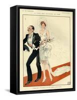 1920s France La Vie Parisienne Magazine Plate-null-Framed Stretched Canvas