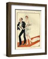 1920s France La Vie Parisienne Magazine Plate-null-Framed Giclee Print