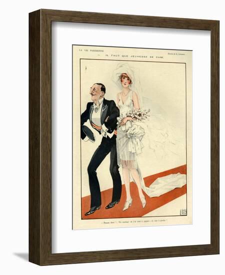 1920s France La Vie Parisienne Magazine Plate-null-Framed Giclee Print