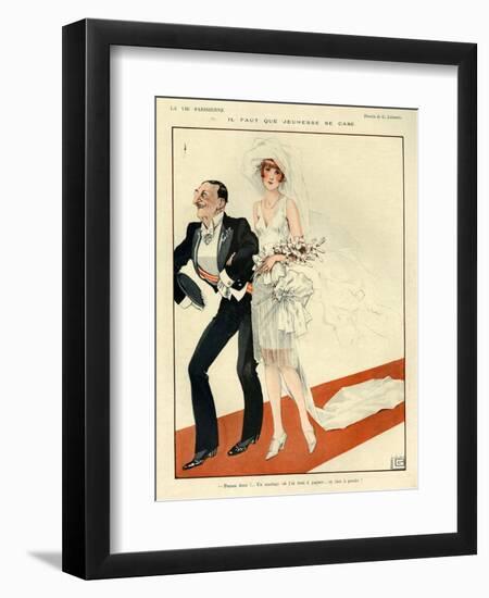 1920s France La Vie Parisienne Magazine Plate-null-Framed Giclee Print