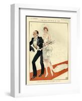 1920s France La Vie Parisienne Magazine Plate-null-Framed Giclee Print