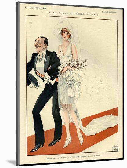 1920s France La Vie Parisienne Magazine Plate-null-Mounted Giclee Print