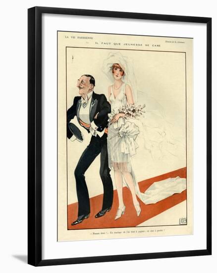 1920s France La Vie Parisienne Magazine Plate-null-Framed Giclee Print