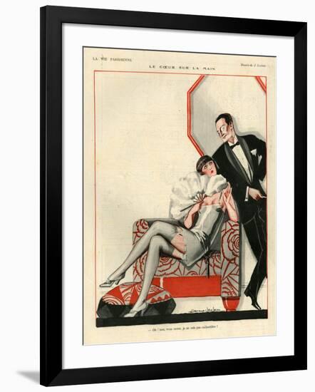 1920s France La Vie Parisienne Magazine Plate-null-Framed Giclee Print