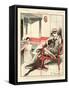 1920s France La Vie Parisienne Magazine Plate-null-Framed Stretched Canvas