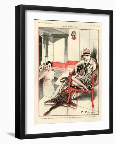 1920s France La Vie Parisienne Magazine Plate-null-Framed Giclee Print