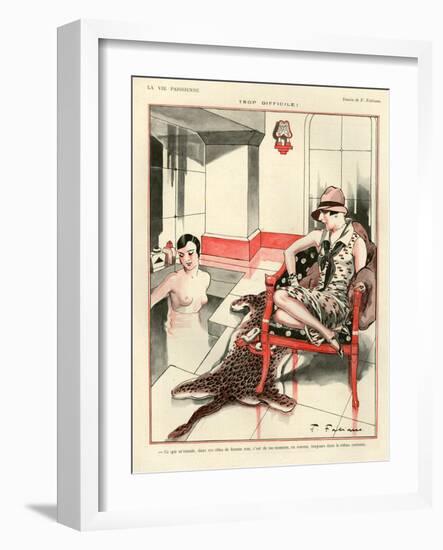 1920s France La Vie Parisienne Magazine Plate-null-Framed Giclee Print