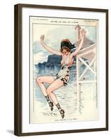 1920s France La Vie Parisienne Magazine Plate-null-Framed Giclee Print