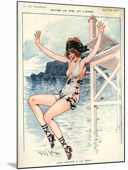 1920s France La Vie Parisienne Magazine Plate-null-Mounted Giclee Print