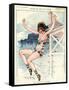 1920s France La Vie Parisienne Magazine Plate-null-Framed Stretched Canvas