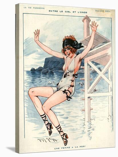 1920s France La Vie Parisienne Magazine Plate-null-Stretched Canvas