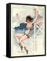 1920s France La Vie Parisienne Magazine Plate-null-Framed Stretched Canvas