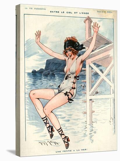 1920s France La Vie Parisienne Magazine Plate-null-Stretched Canvas