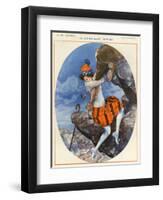 1920s France La Vie Parisienne Magazine Plate-null-Framed Giclee Print