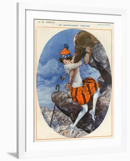 1920s France La Vie Parisienne Magazine Plate-null-Framed Giclee Print