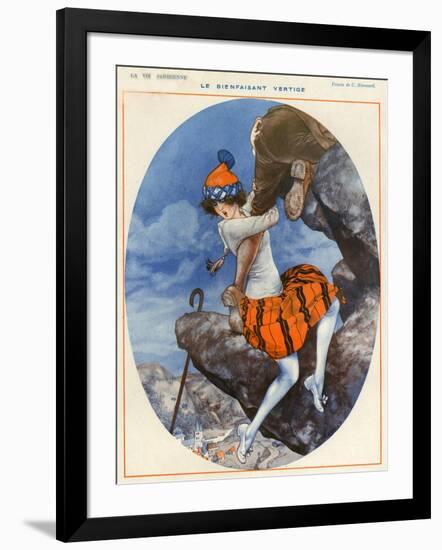 1920s France La Vie Parisienne Magazine Plate-null-Framed Giclee Print