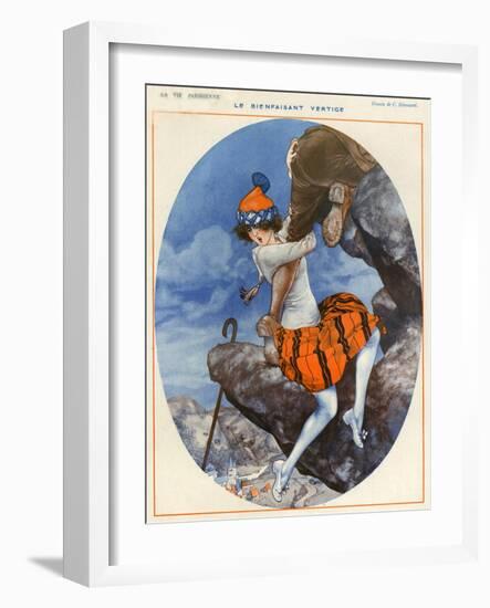 1920s France La Vie Parisienne Magazine Plate-null-Framed Giclee Print