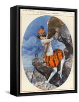 1920s France La Vie Parisienne Magazine Plate-null-Framed Stretched Canvas