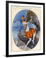 1920s France La Vie Parisienne Magazine Plate-null-Framed Premium Giclee Print