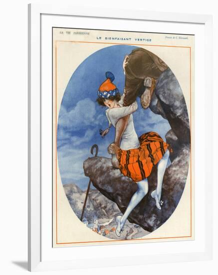 1920s France La Vie Parisienne Magazine Plate-null-Framed Giclee Print