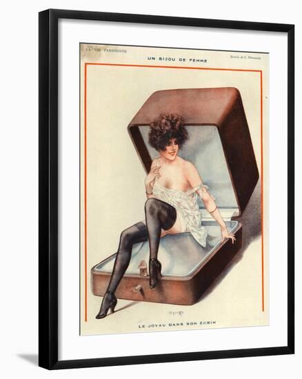 1920s France La Vie Parisienne Magazine Plate-null-Framed Giclee Print