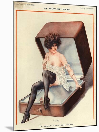 1920s France La Vie Parisienne Magazine Plate-null-Mounted Giclee Print