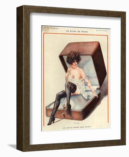 1920s France La Vie Parisienne Magazine Plate-null-Framed Giclee Print