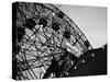 1920s Looking Up at Wonder Wheel Amusement Ride Coney Island New York-null-Stretched Canvas