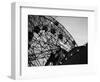 1920s Looking Up at Wonder Wheel Amusement Ride Coney Island New York-null-Framed Photographic Print