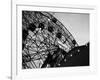 1920s Looking Up at Wonder Wheel Amusement Ride Coney Island New York-null-Framed Photographic Print