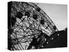 1920s Looking Up at Wonder Wheel Amusement Ride Coney Island New York-null-Stretched Canvas