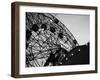 1920s Looking Up at Wonder Wheel Amusement Ride Coney Island New York-null-Framed Photographic Print